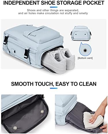 VGCUB Large Travel Backpack Bag for Women Men,Carry on Backpack,17 Inch Laptop Business Work Waterproof Backpack with Laptop Compartment,Person Item Flight Approved,Mochila de Viaje,Blue - Image 5